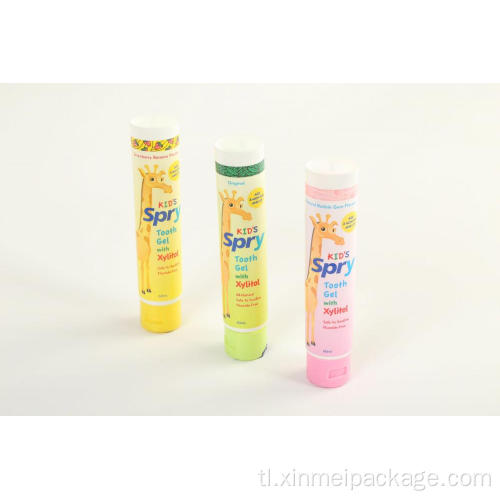 D30mm plastic pe matte tube na may flip top cap